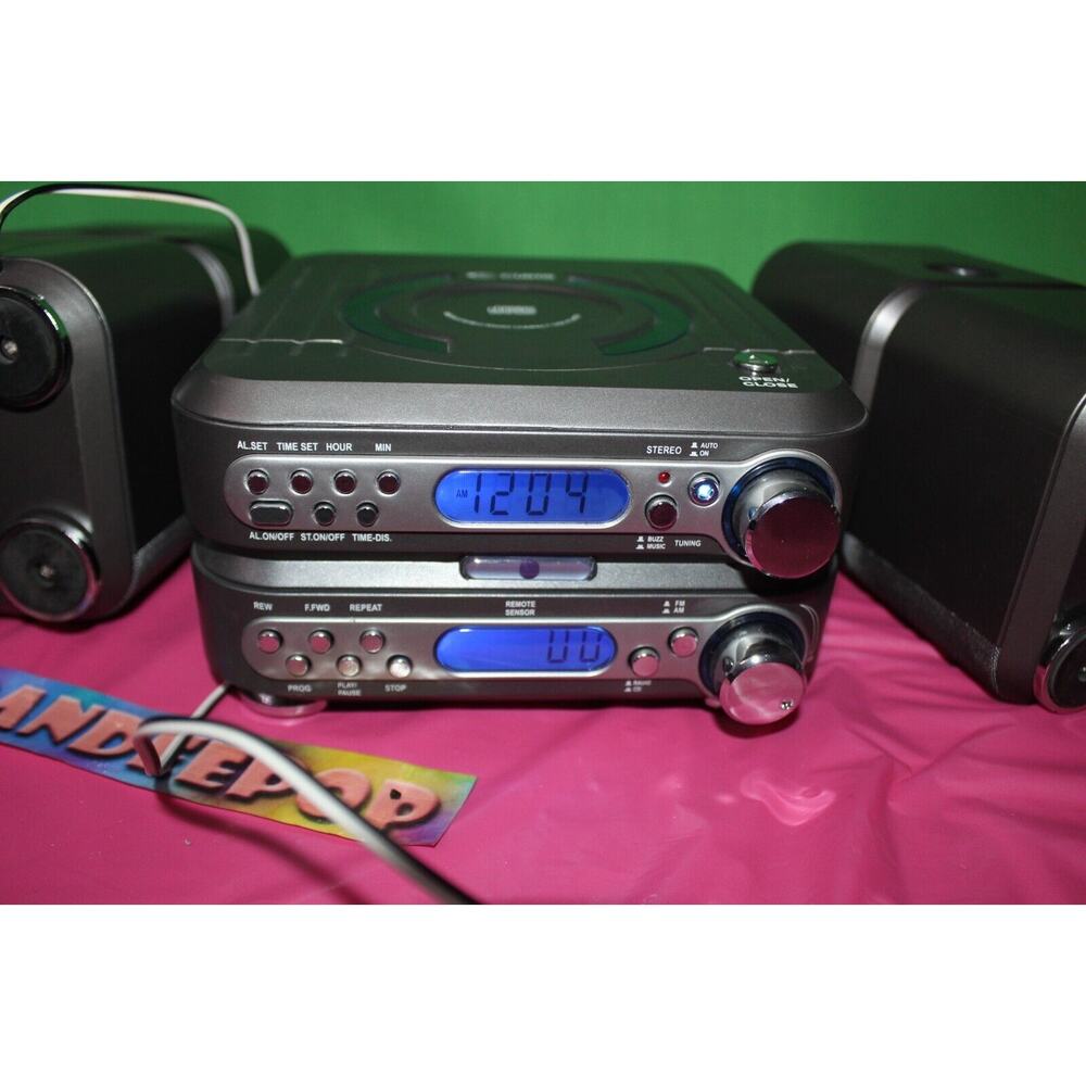 Curtis Digital CD Radio Compact Stereo System With Remote And Speakers RCD633